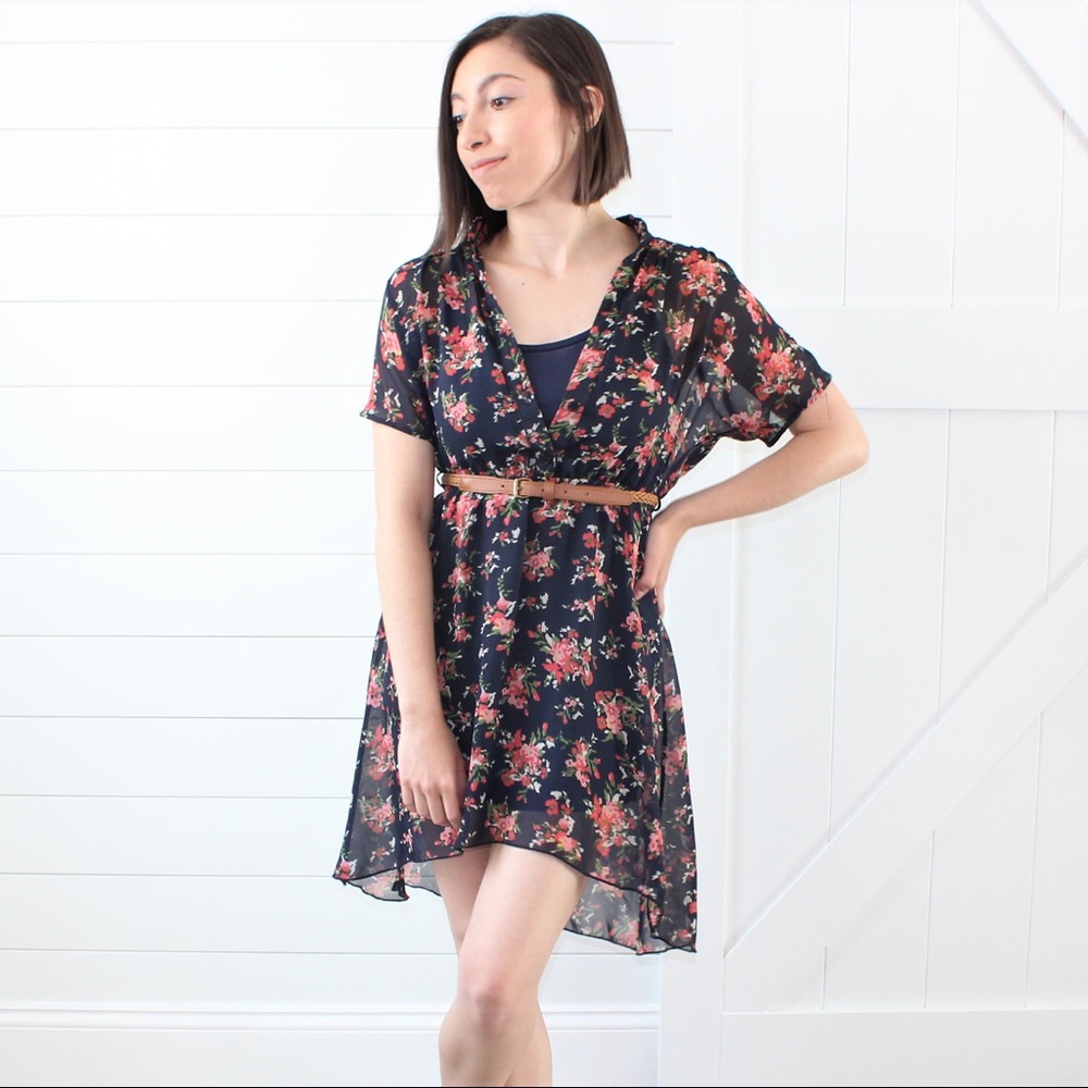 Delia’s Floral High-Low Mini Dress